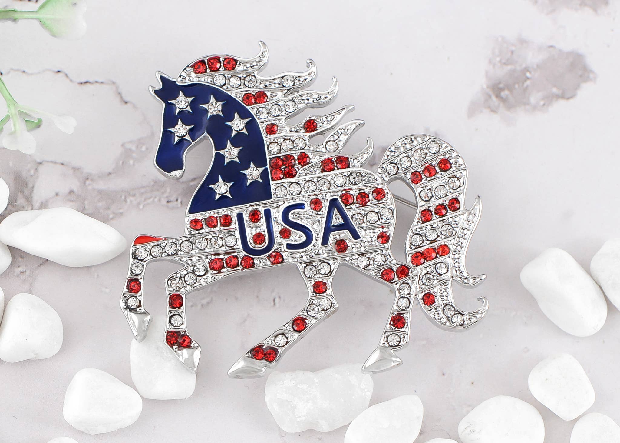 AK Brand – Großhandel Broschen – Brosche mit amerikanischer Flagge der USA, 4. Juli22