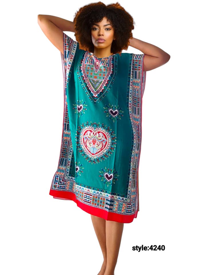 India Batik - Wholesale Kaftan - Women's - Kaftan / Mid Length -4240
