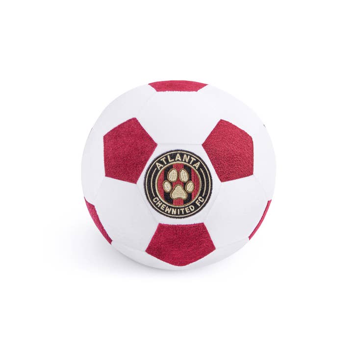Floofball - Wholesale Pet Plush Toy - Dog - Atlanta Chewnited Plush Soccer Ball Dog Toy