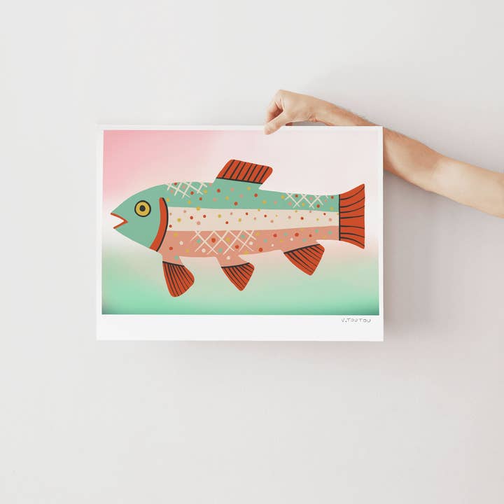 Studio Toute - Wholesale Art Print - Trout Art Print1