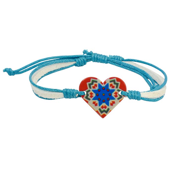 Snazzy Girls - Wholesale Charm/dangle bracelet - Heart Kid's Jewelry - Adjustable Bracelet
