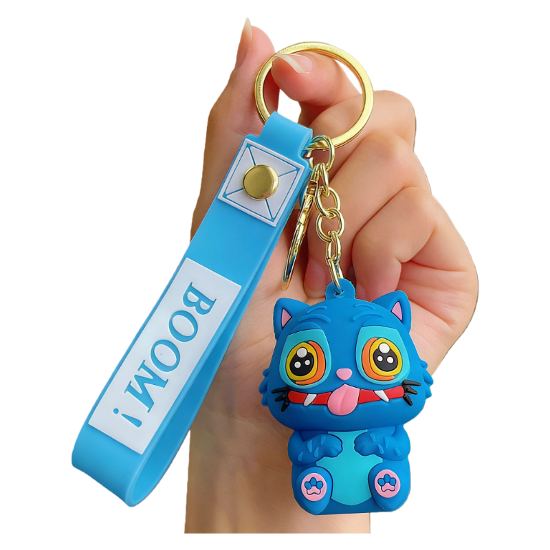 Auraquise - Vente Porte-clés – enfant - Porte-clés en silicone K-Pop Demon Hunters Boom, breloque de sac à dos, marchandise tendance3