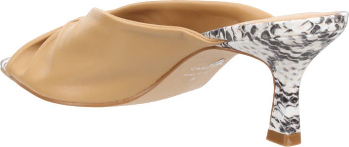 Carrano - Vendita all'ingrosso Scarpe con tacco basso - Donna - Carrano Sage - Sandalo aperto in pelle con tacco coperto6