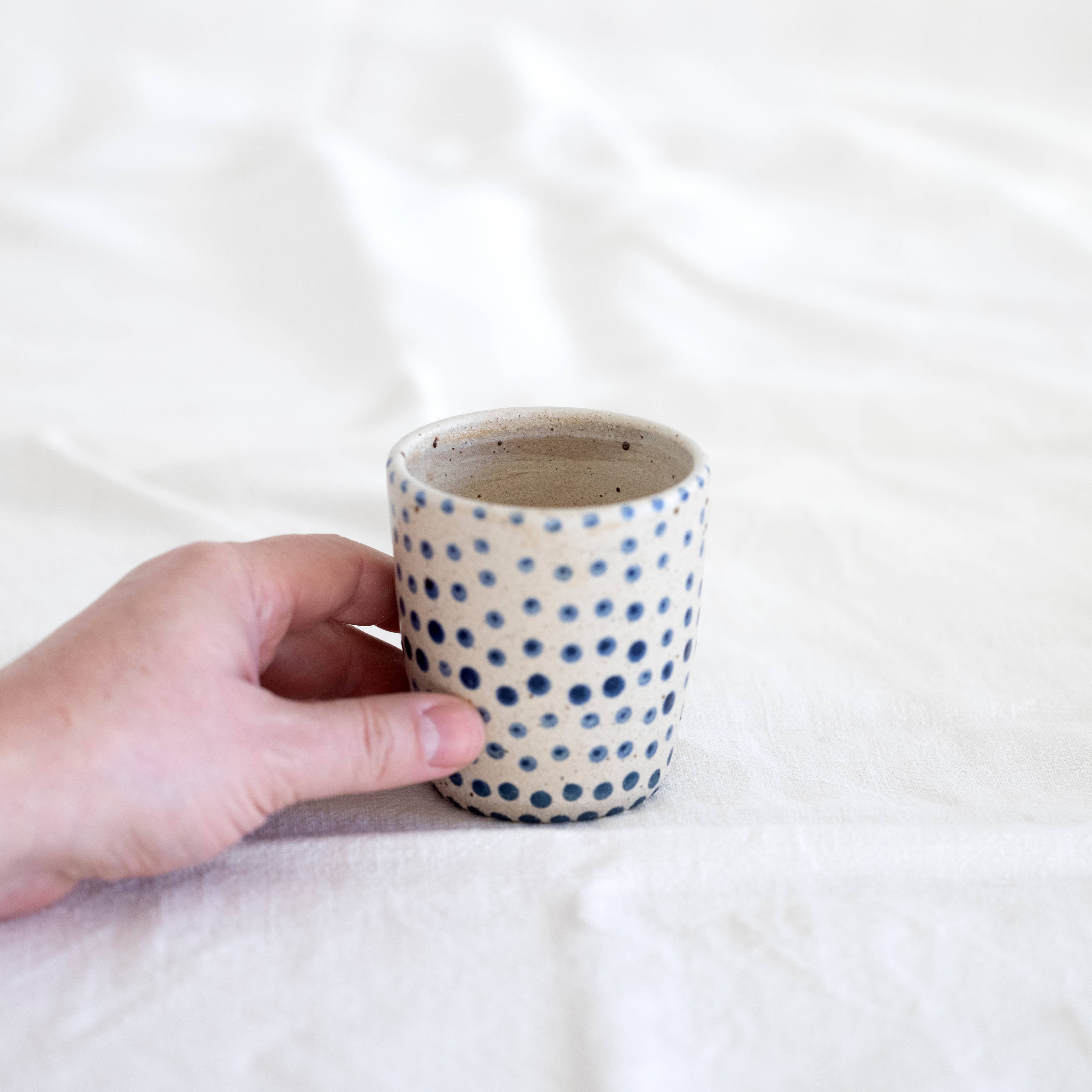 Polli Pots - Venta al por mayor Vaso/copa - Vasos rústicos azul y blanco2