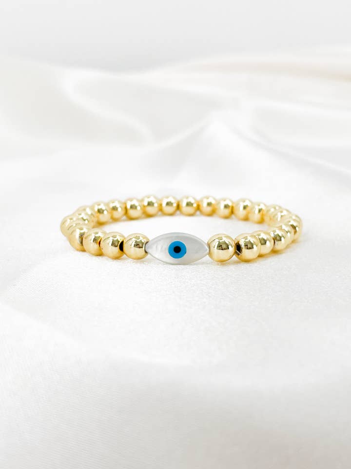 Evil Eye Hematite Bracelet for wholesale by True Warrior Jewelry