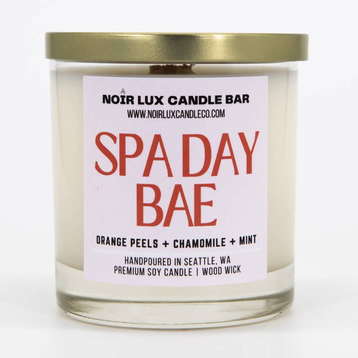 Spa Day Bae for wholesale by Noir Lux Candle Co
