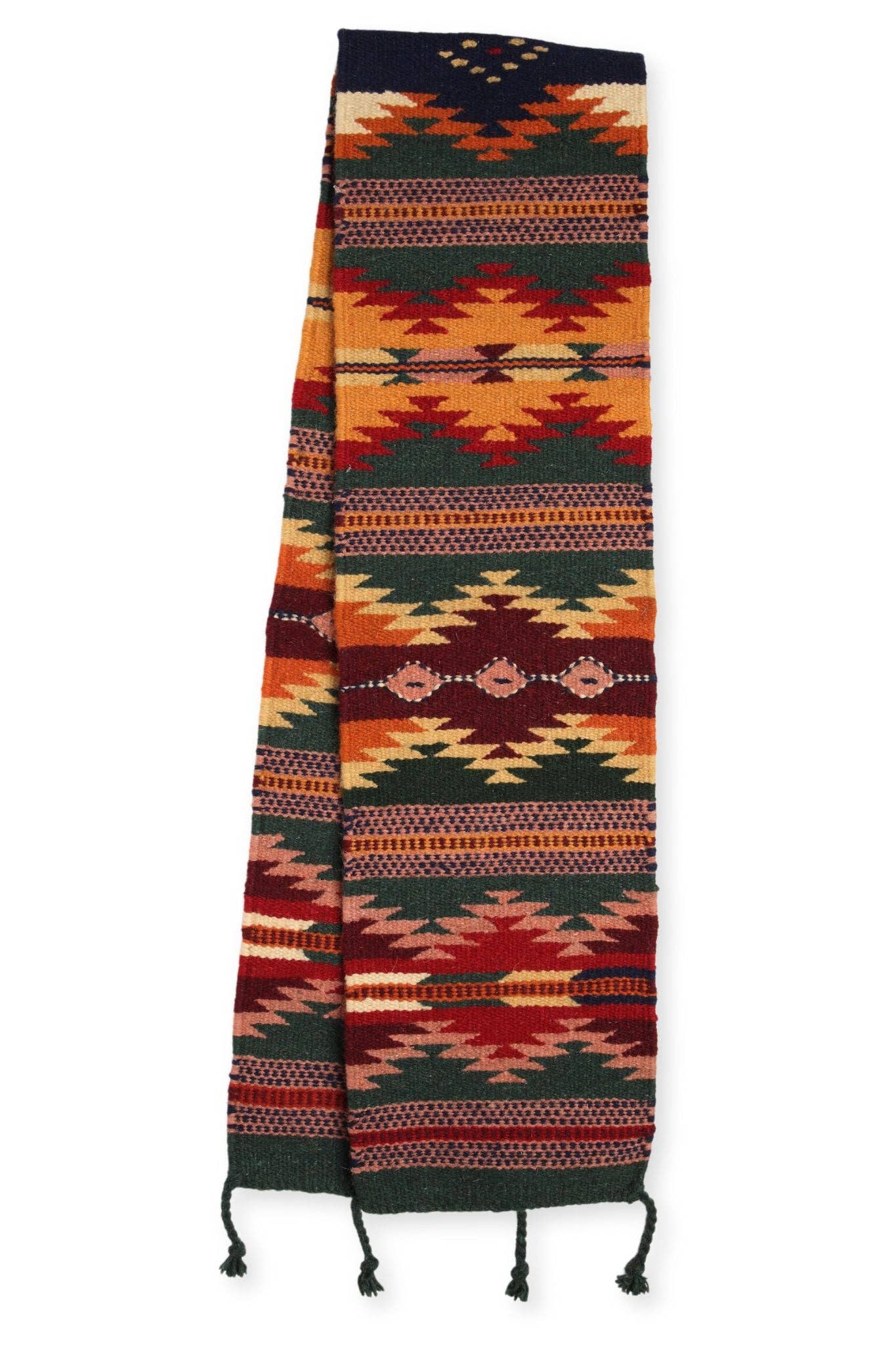 El Paso Saddleblanket – Engroshandel Bordløber – 10 „x 80" Maya moderne uldløber, design I0