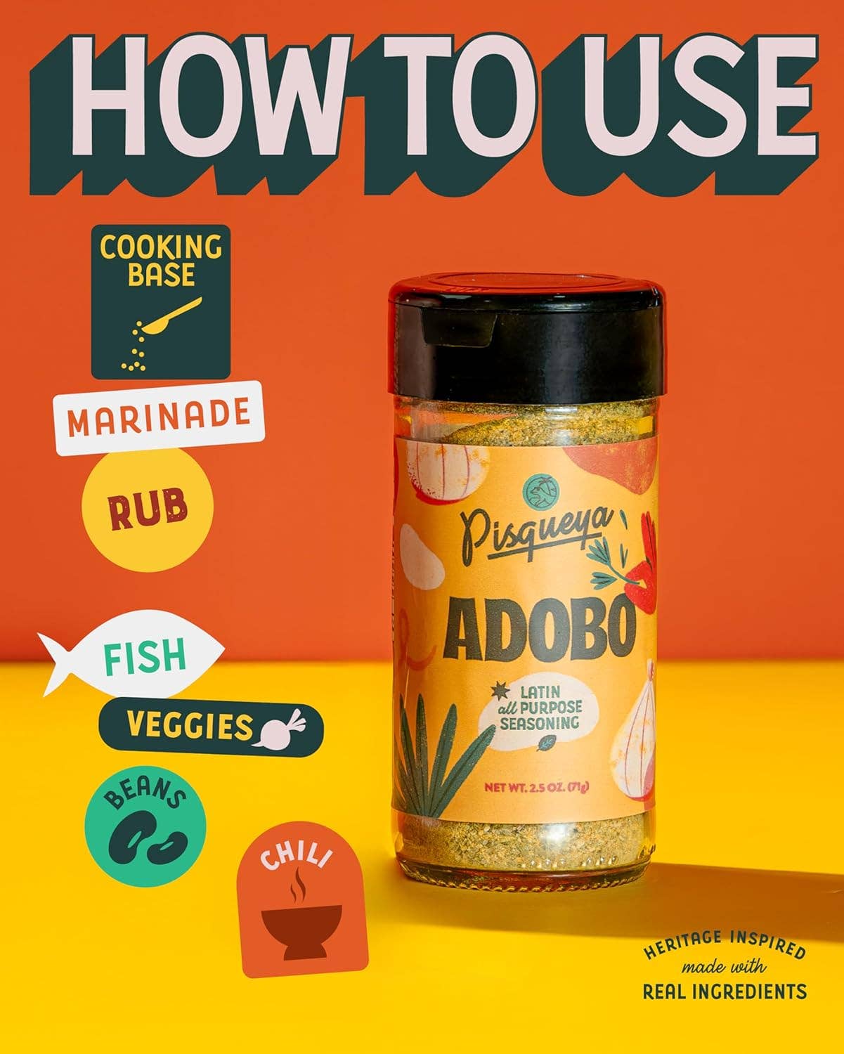 Pisqueya – Engroshandel Tørret krydderiblanding – Adobo Latin krydderi til alle formål8