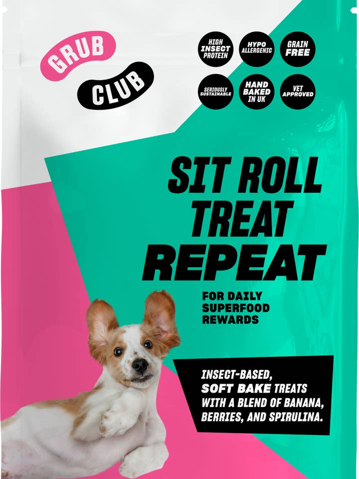 SIT ROLL TREAT REPEAT - Training Treat for wholesale by Grub Club