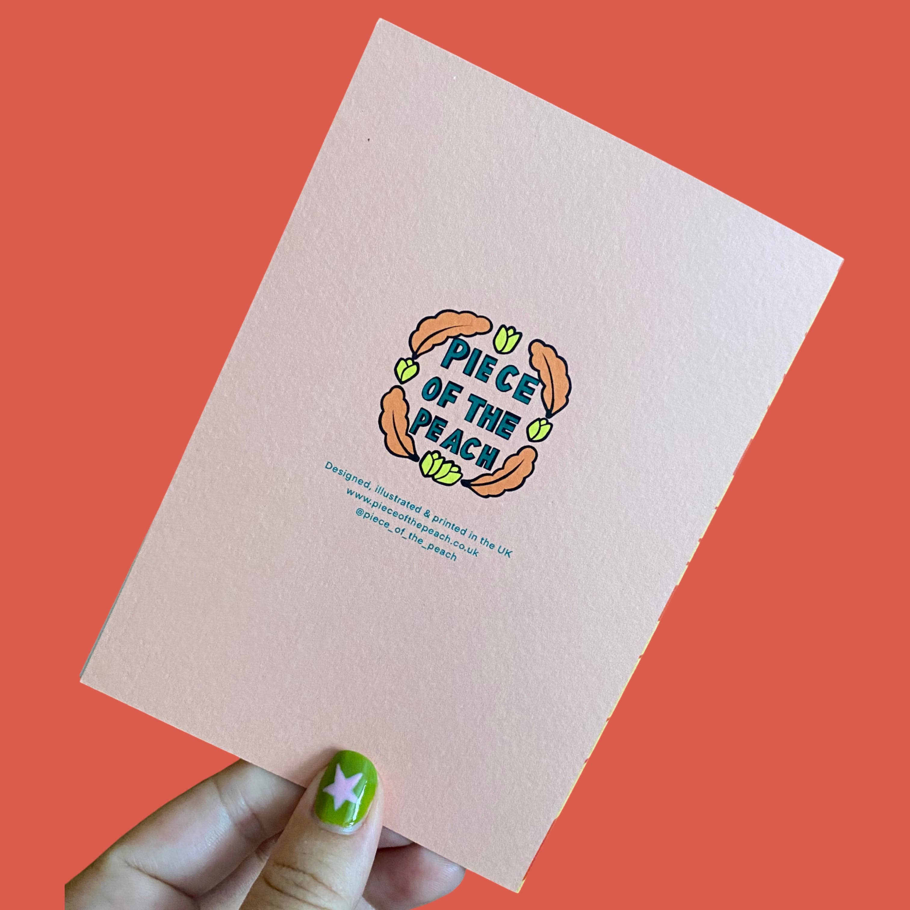 Piece of the Peach - Wholesale Thank You Card - Hand & Flower1