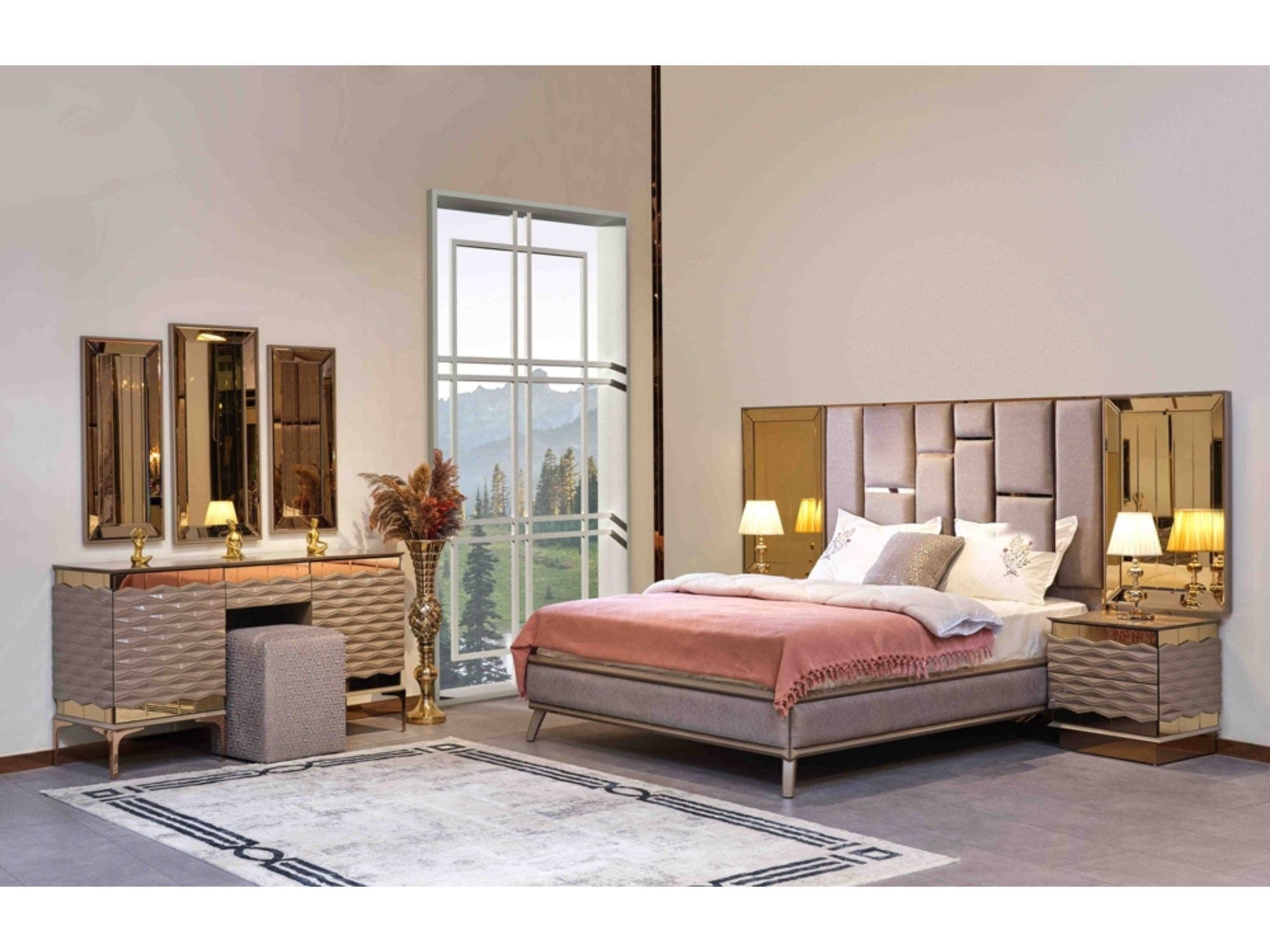 Furnia group corporation - Wholesale Bedroom Furniture - Elite Bedroom Dresser With Mirror4