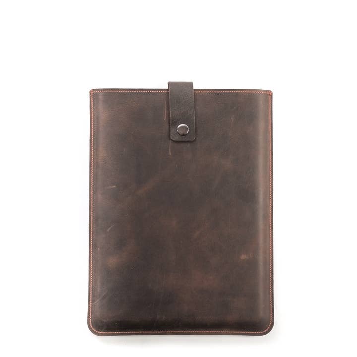 Mission Leather Co - Wholesale Laptop/Tablet Case - Unisex - Leather MacBook Sleeve | Vertical with Strap5