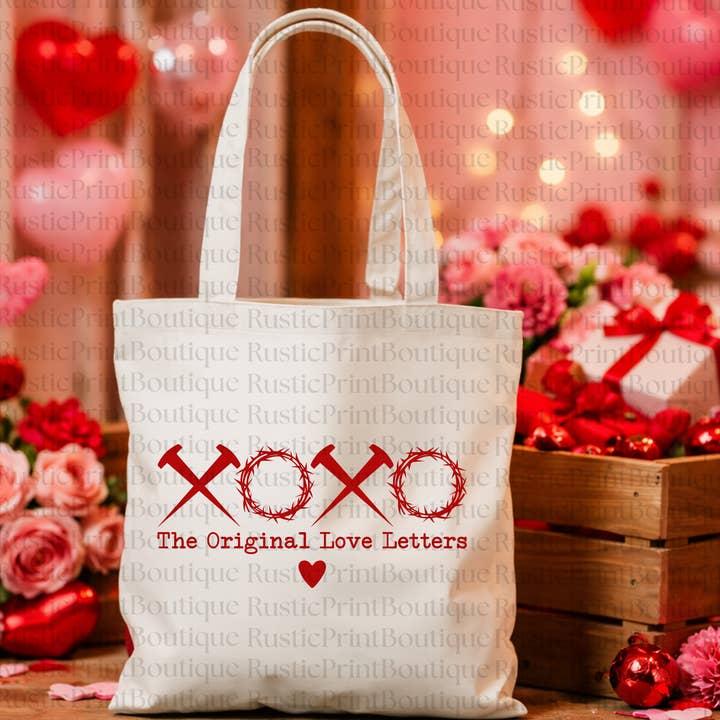 Valentijnsdag Tas Jezus Christus Liefde Tas voor wholesale door RusticPrintStudio