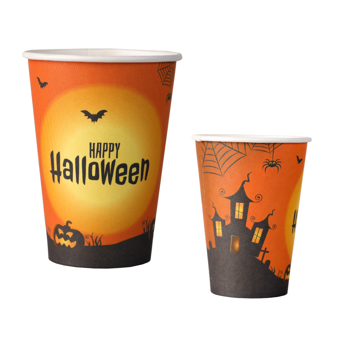 MP ECO SOLUTIONS - Wholesale Disposable Cup - Halloween Party Bio Paper Cup 200ml1