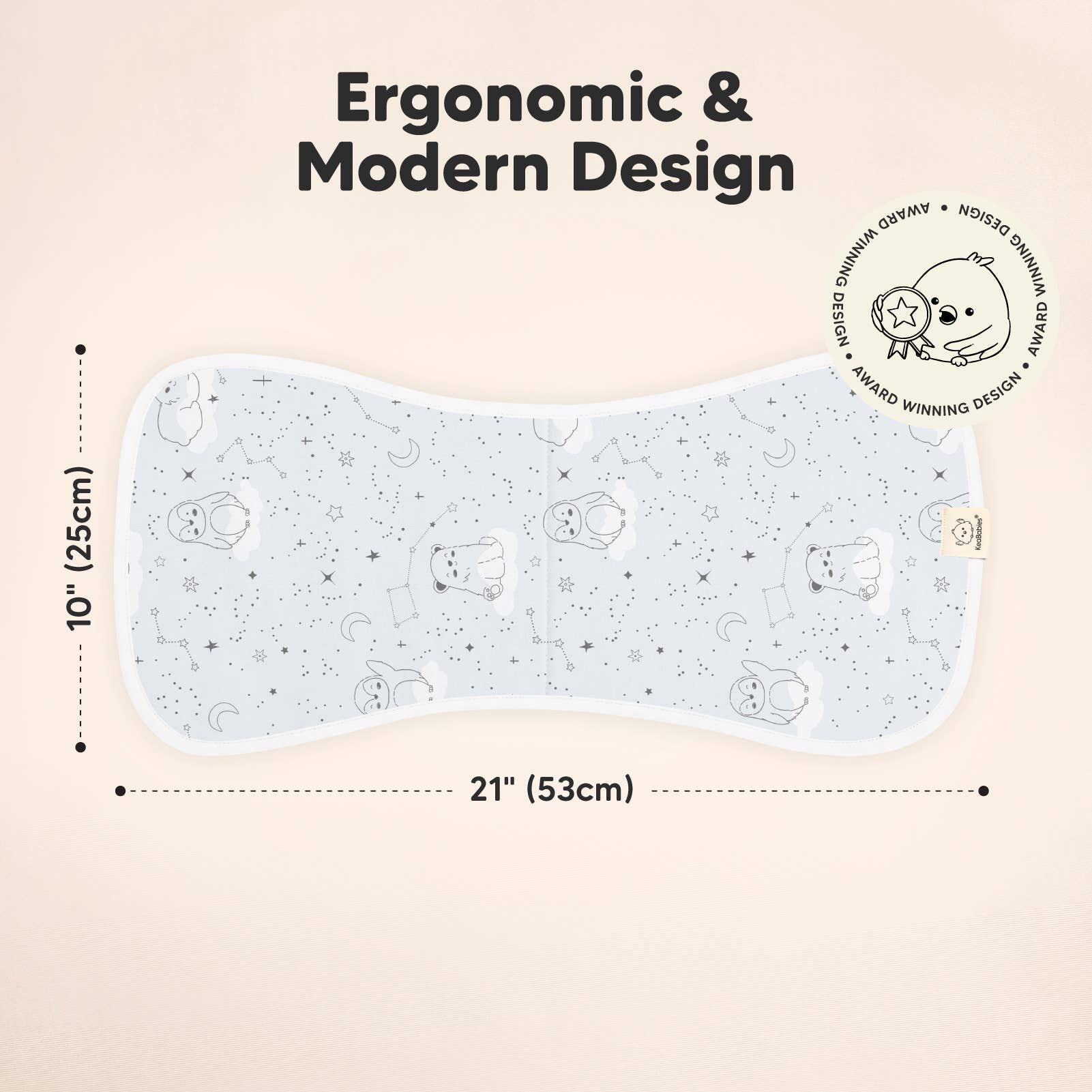 Konstellation KeaBabies 5-pack ekologiska haklappar för stadsliv för wholesale på Faire1