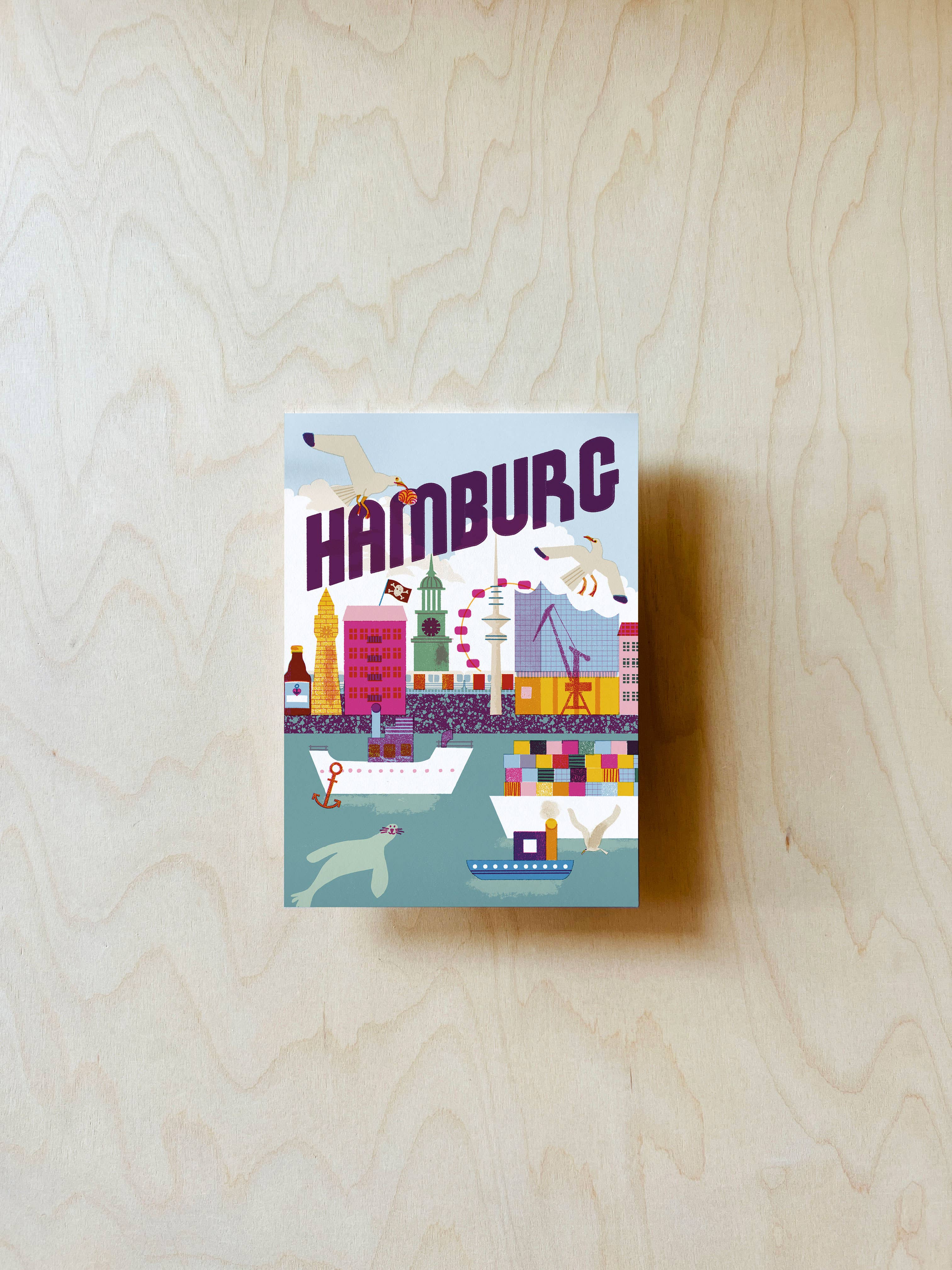jungwiealt - Wholesale Postcard - Hamburg Postcard DIN A62