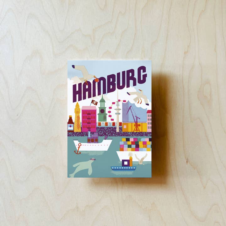 jungwiealt - Wholesale Postcard - Hamburg Postcard DIN A62