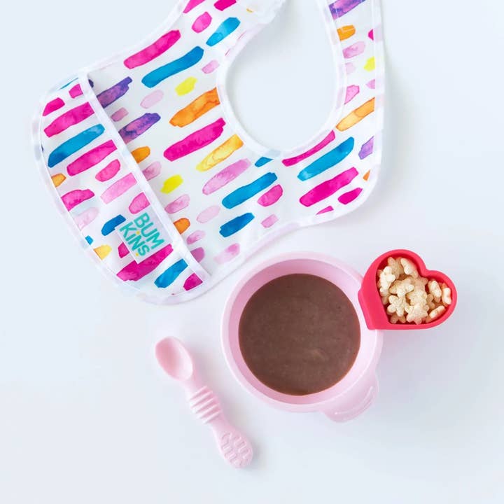 Bumkins - Wholesale Feeding Set - Baby - Silicone First Feeding Set: Pink