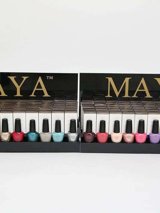 Neglelak POP-skærm (bred) for engroshandel hos MAYA Cosmetics