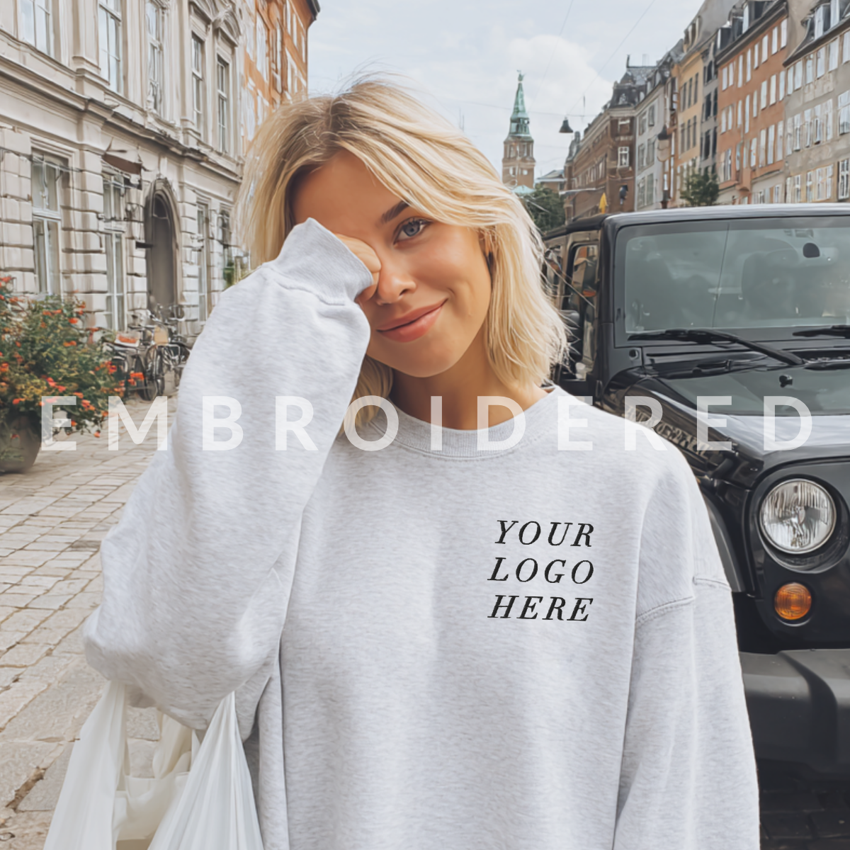 Typically Vulgar - Wholesale Sweatshirt - Unisex - Custom LOGO Sweatshirt *Embroidered // Gildan, One-Sided25