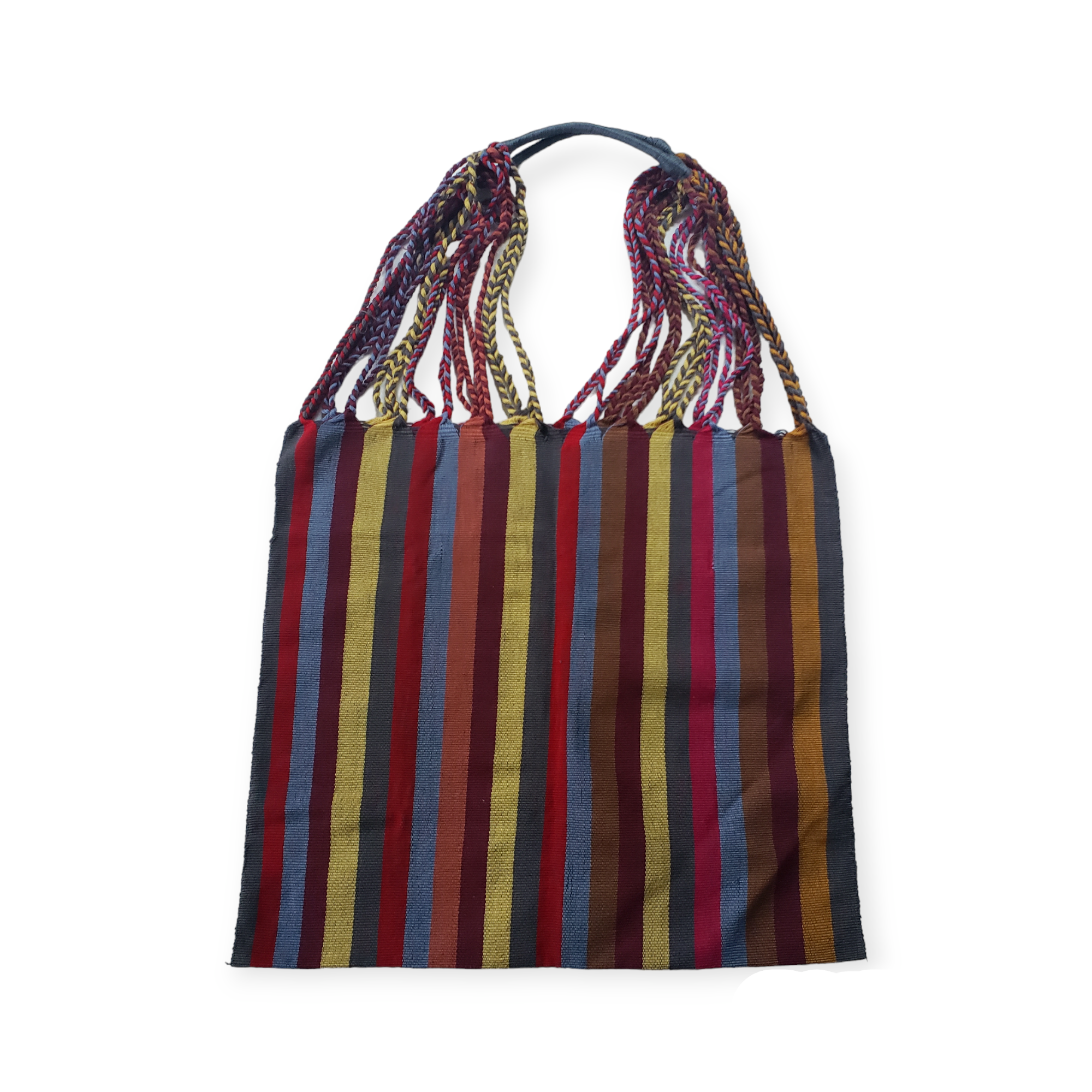 The Little Pueblo - Vente Tote bag – femme - Sac fourre-tout tissé à rayures mexicaines, hamac de Chiapas, fait main pour femme11