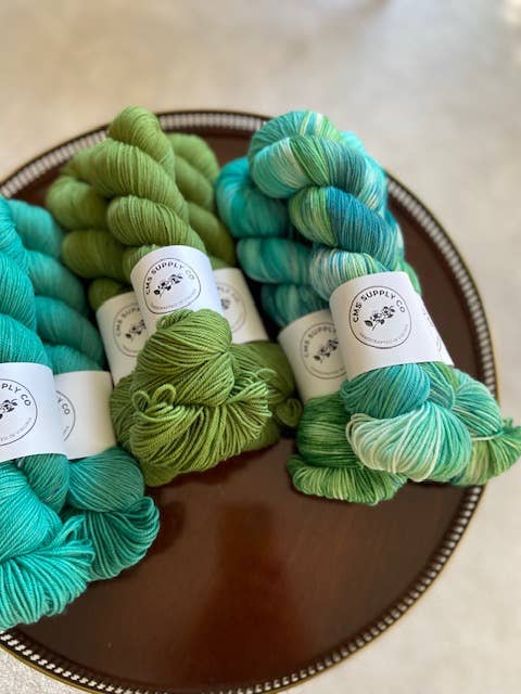 CMS Supply Co - Wholesale Yarn - Moss (Semi-Solid/Tonal - Artisan Dyed Yarn - Multiple Bases 2