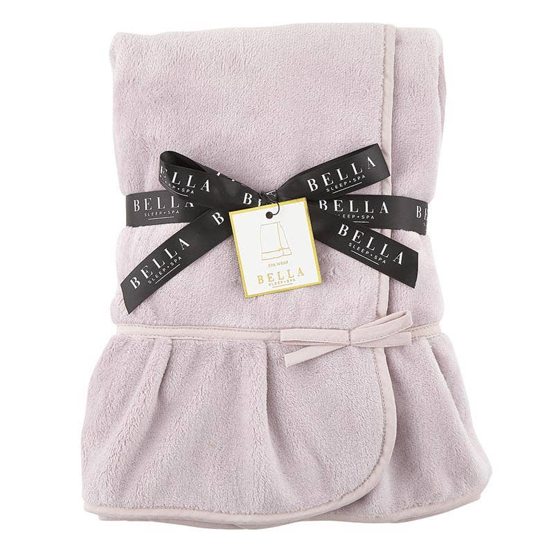 Bella Sleep + Spa - Wholesale Robe - Women's - Plush Spa Wrap - Lilac Ash2