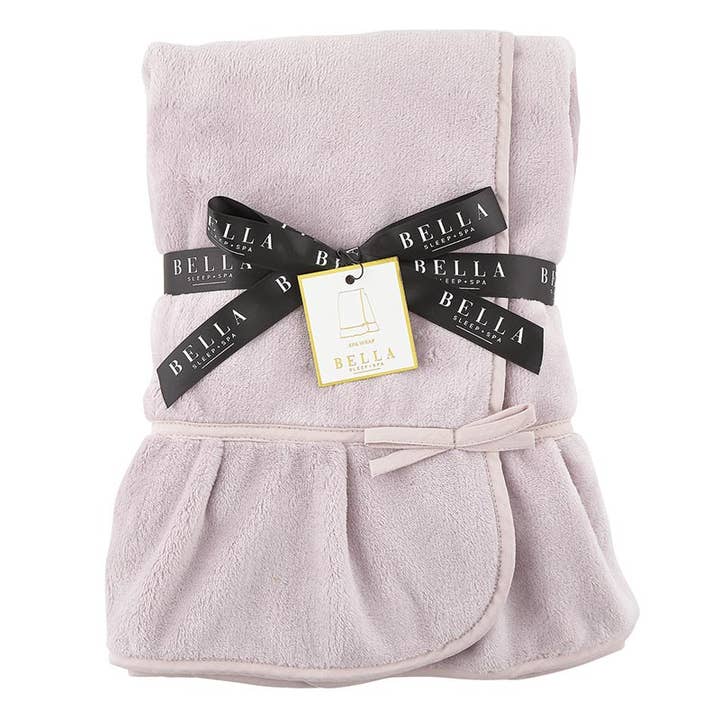 Bella Sleep + Spa - Wholesale Robe - Women's - Plush Spa Wrap - Lilac Ash2