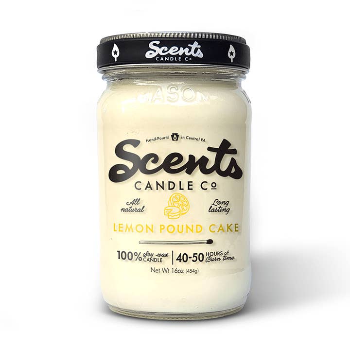 Scents Candle Co - Wholesale Jar/Filled Candle - Scents Candle Co. Lemon Pound Cake Soy Wax Candles1