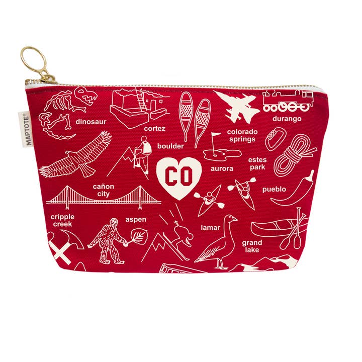 Maptote - Wholesale Pouch - Women's - Colorado Zipped Pouch5