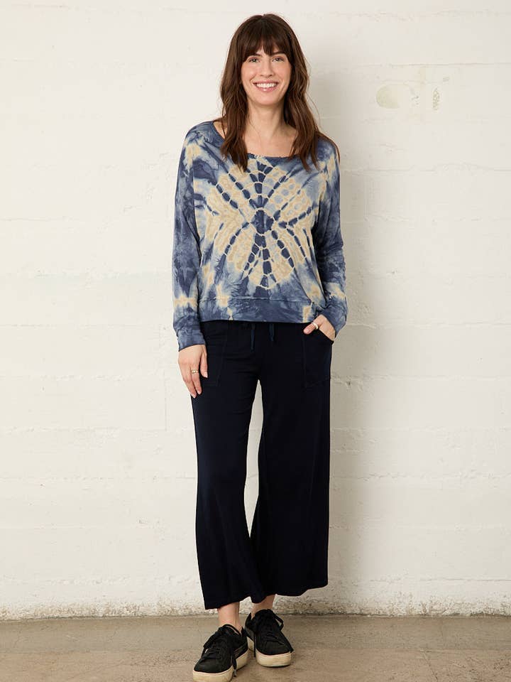 Camisola de Manga Comprida "Good Morning" em Lennox por atacado de River + Sky