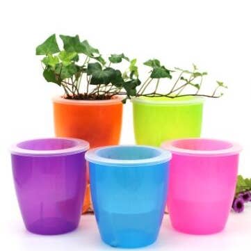 Automatic water-absorbing Flower Pots for wholesale by Rooted Treasures Farms