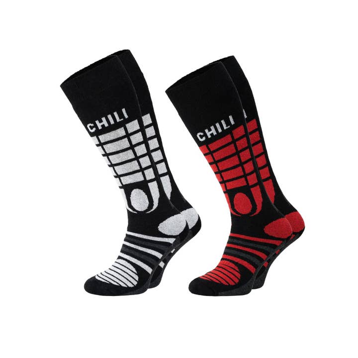 Chaussettes de ski fonctionnelles Chili, tailles 41-45, couleurs assorties pour la vente par ChiliLifestyle