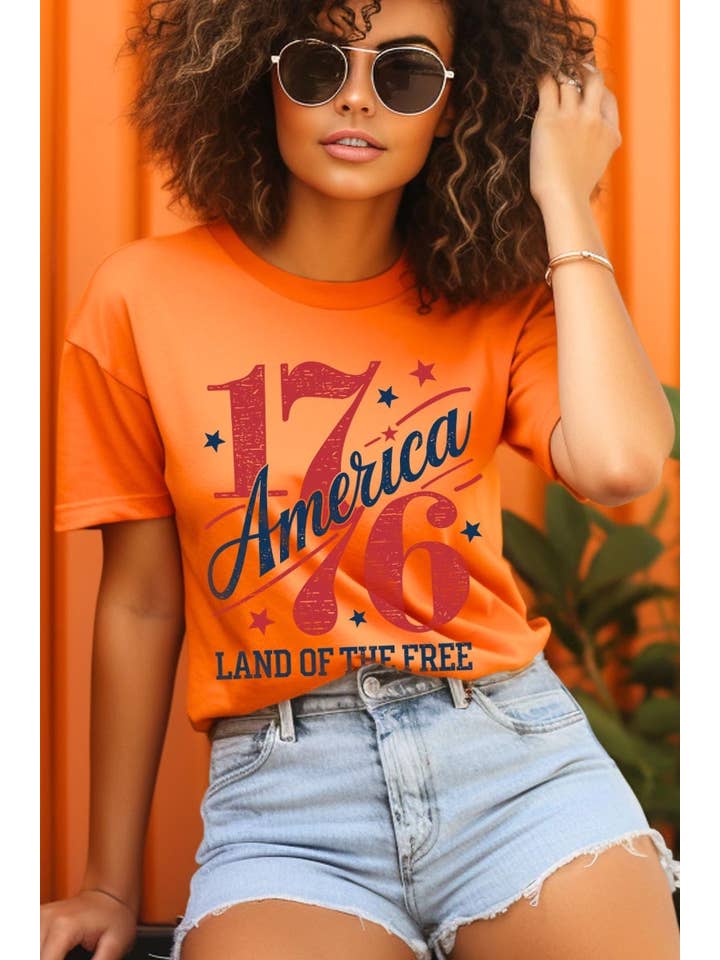 COLORBEAR - Wholesale T-Shirt (Graphic) - Women's - America 1776 Graphic Plus Tee13