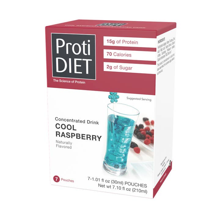 ProtiDIET Cool Raspberry Liquid Concentrate Drink (7ct) for wholesale by BestMed
