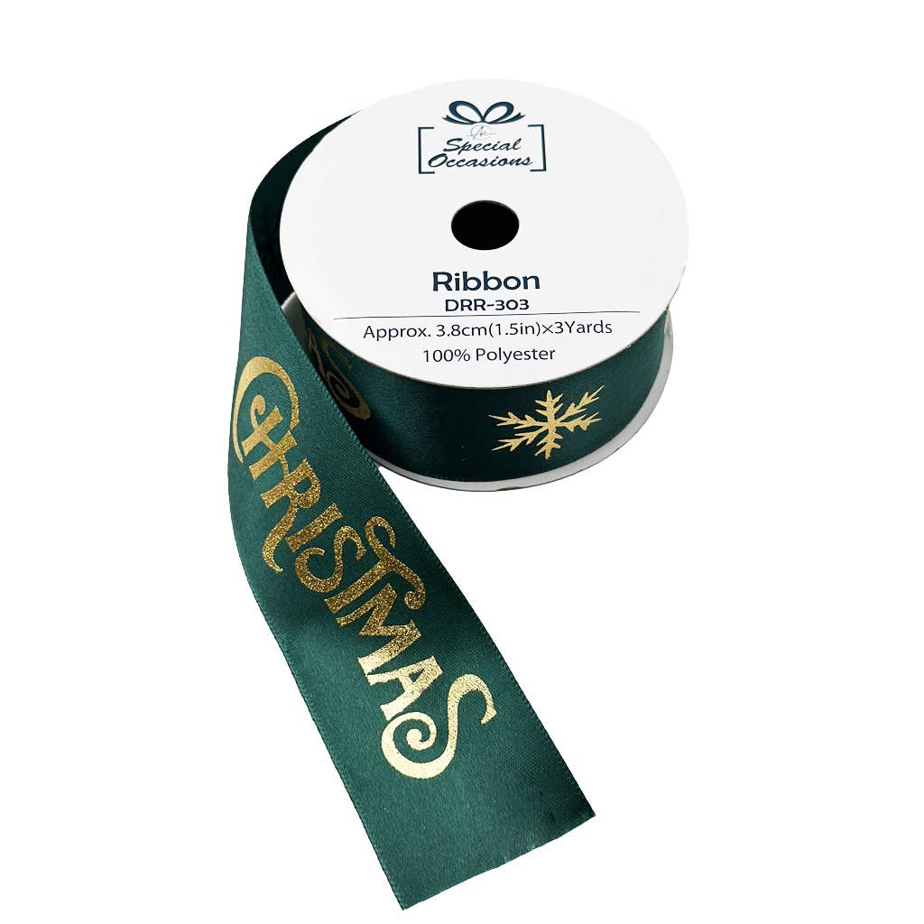 Angels Craft - Wholesale Ribbon - Gift Wrapping - Ribbon - Christmas Designs, 18Rolls/PDQ, 1.5"x3Yards/Roll4