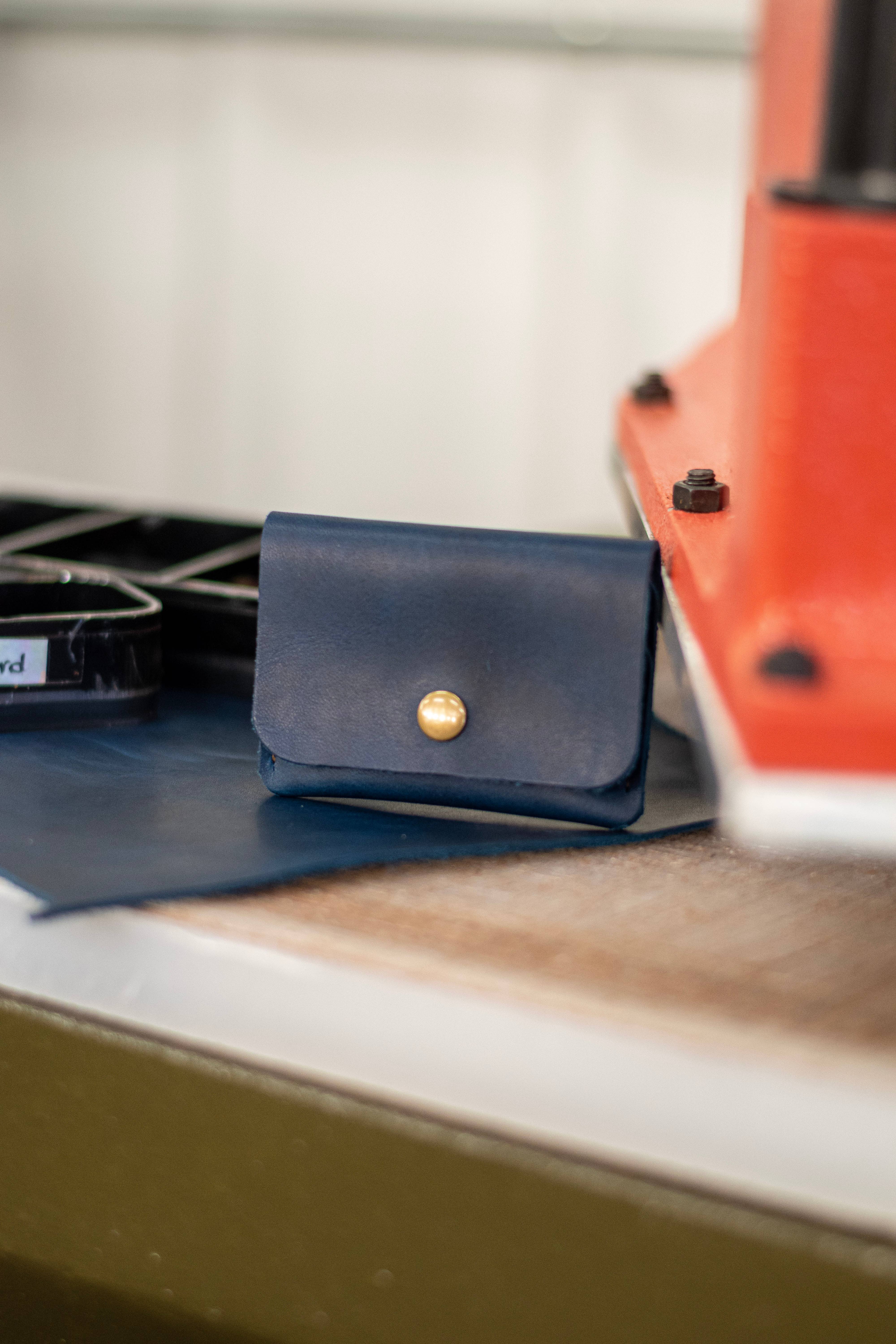 In Blue Handmade - Wholesale Wallet - Women's - Leather Card Wallet | Small Snap Handmade Leather Wallet9