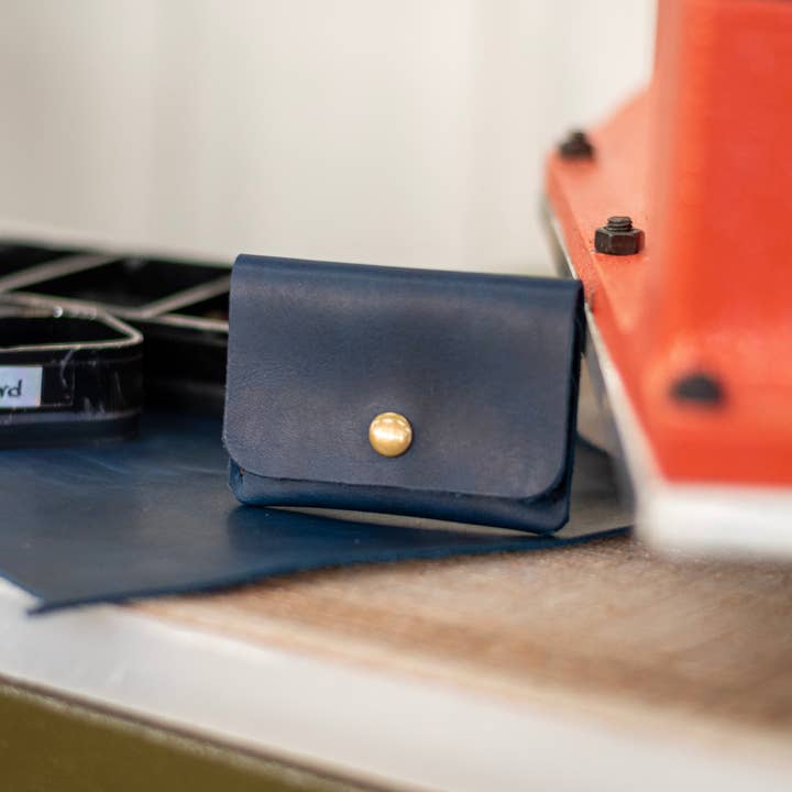 In Blue Handmade - Wholesale Wallet - Women's - Leather Card Wallet | Small Snap Handmade Leather Wallet9
