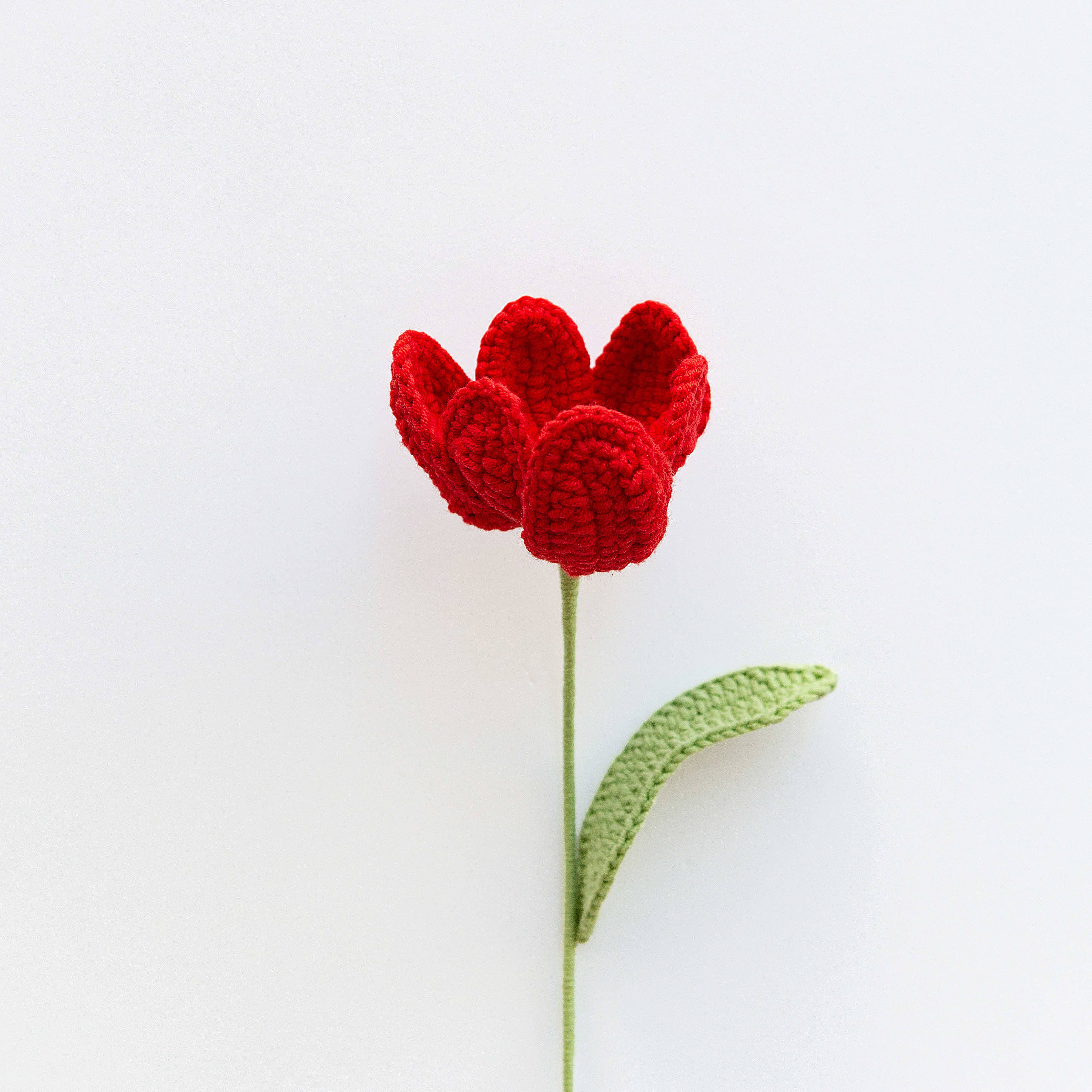 The Way to You – wholesale Artificial flowers – Handmade Crochet Flower- Tulip5