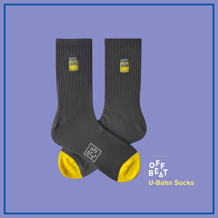 Offbeat - Wholesale Socks - Unisex - Bestickte U-Bahn Subway I Großhandel