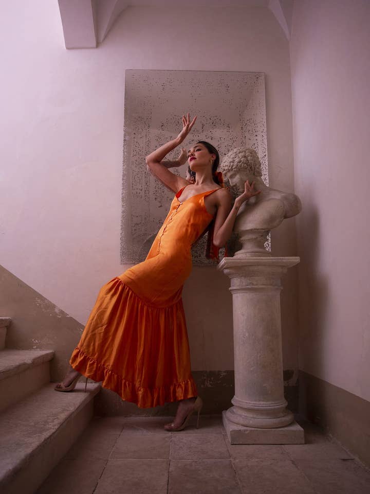 Bijondo - Wholesale Dress - Women's - Rukiya Long Silk Dress7