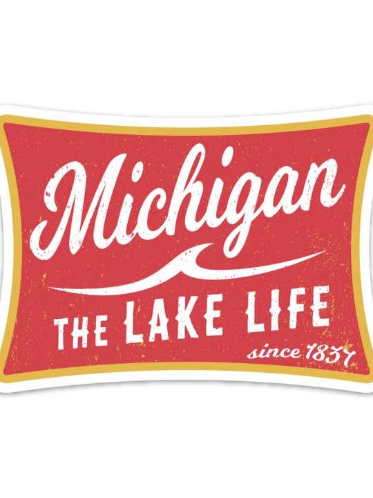 Michigan The Lake Life Sticker for wholesale by Idea Farm LLC