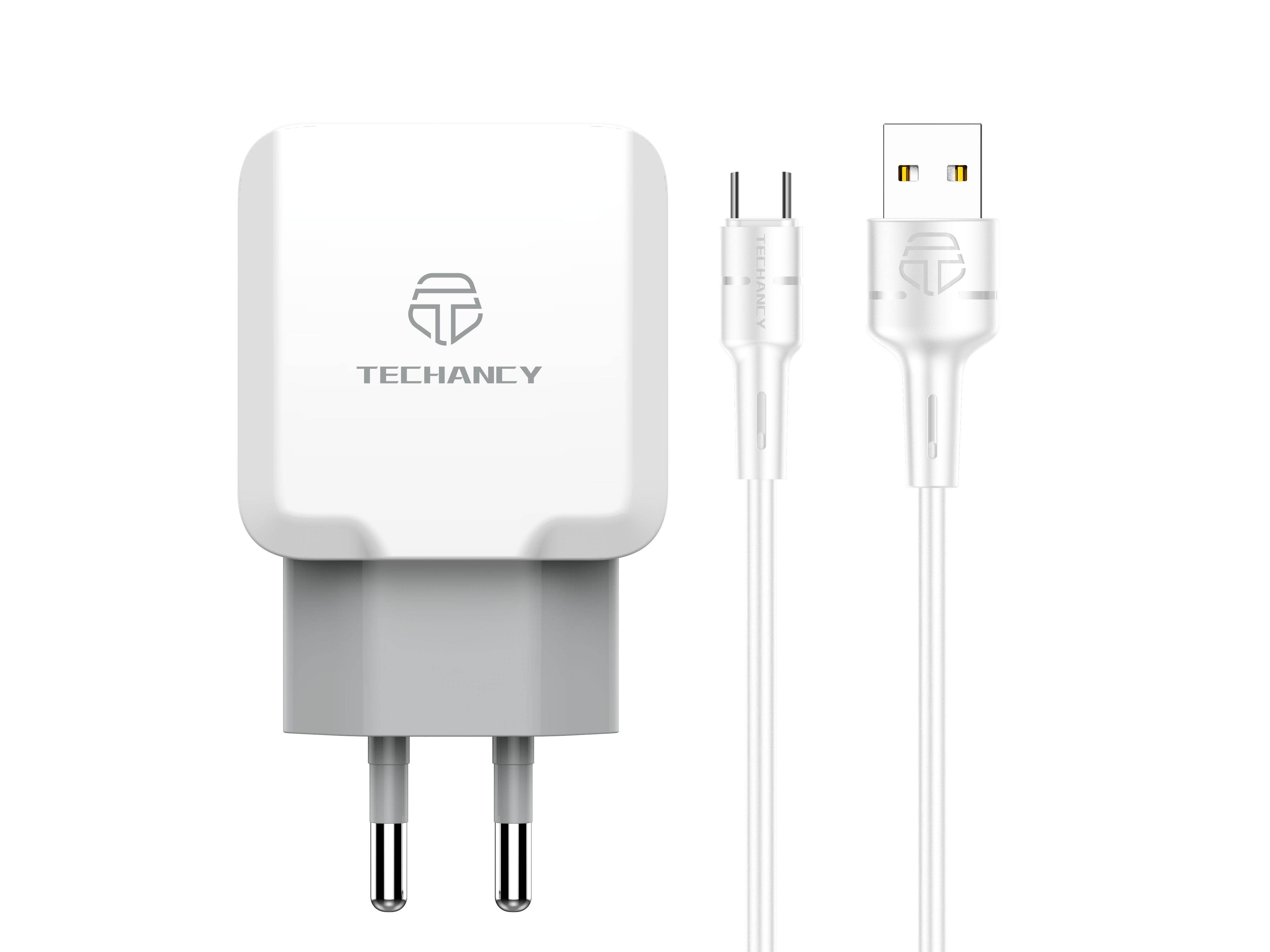 TECHANCY - Wholesale Charger - Techancy Wall Charger USB 2.4A, Fast Charging Adapter TA2757
