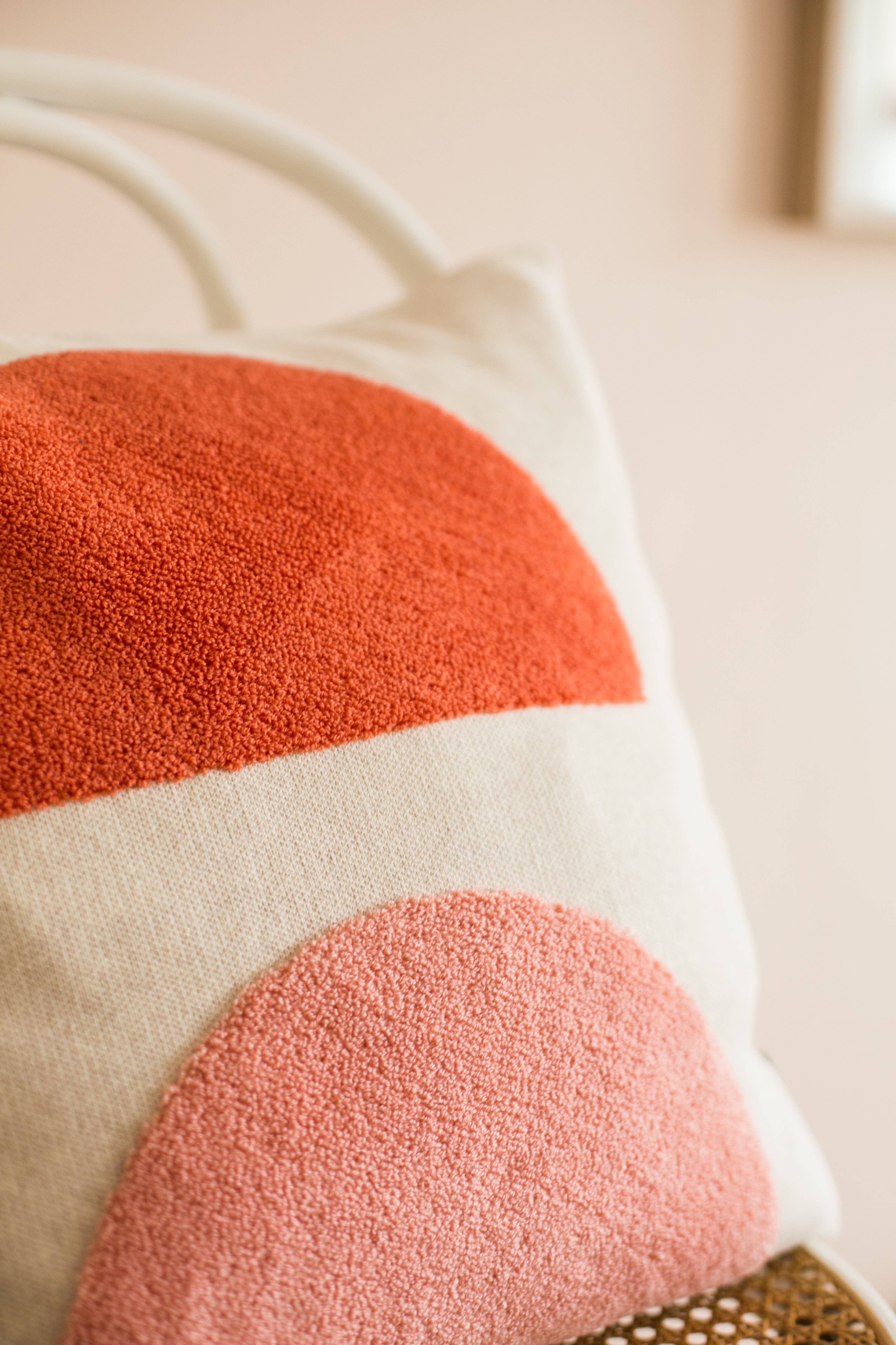 Funky Doris - Vendita all'ingrosso Fodera cuscino decorativo - Copricuscino Mona Rosa, Ricamo Punch Needle2