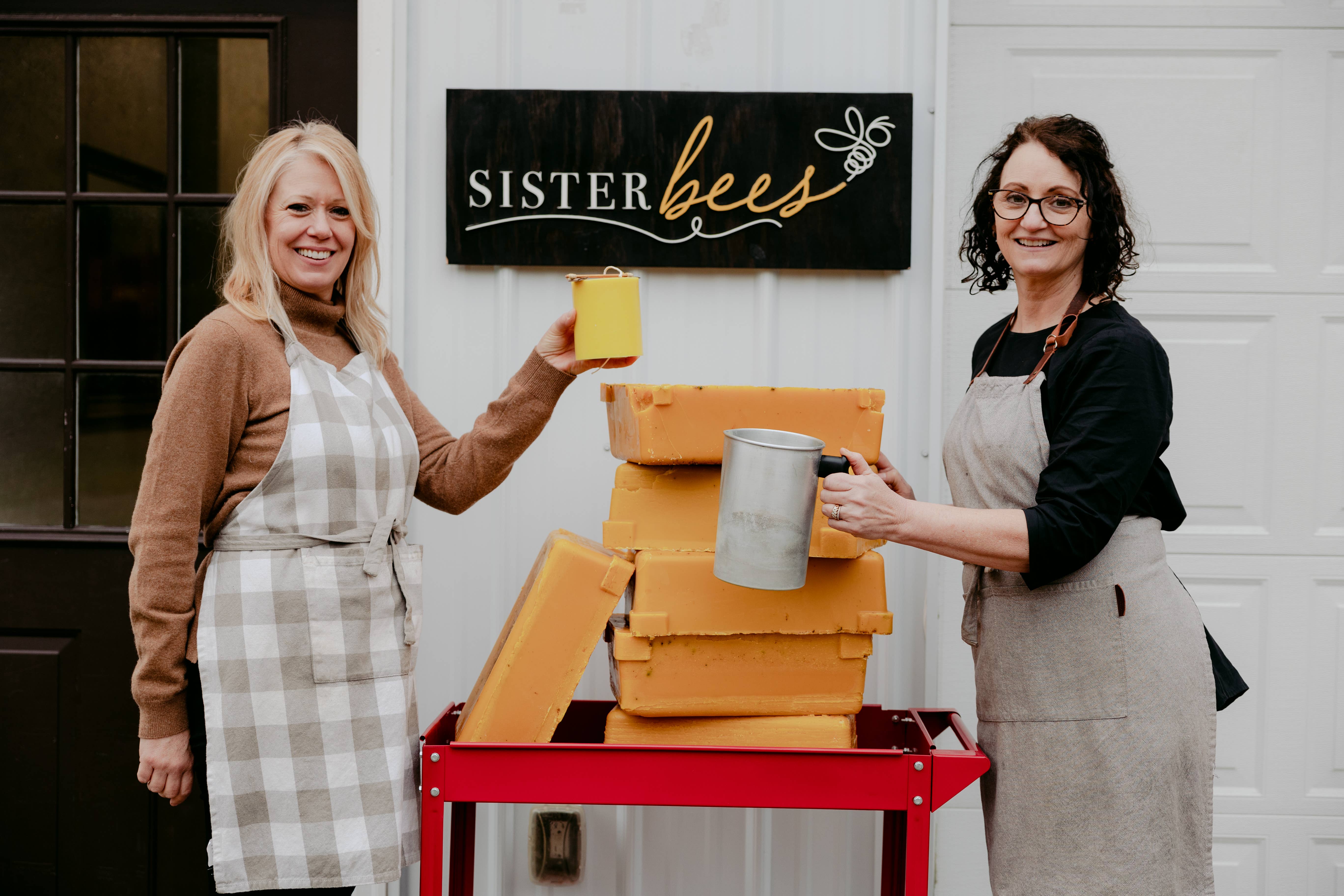 Sister Bees LLC - Wholesale Jar/Filled Candle - "Bee" Inspired - Alert + Energize - Glass + Bamboo2