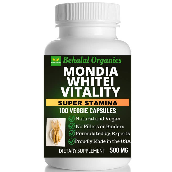 Behalal Organics – wholesale Oral supplement/vitamin – Mondia Whitei Quick Capsules 500mg - 100 counts