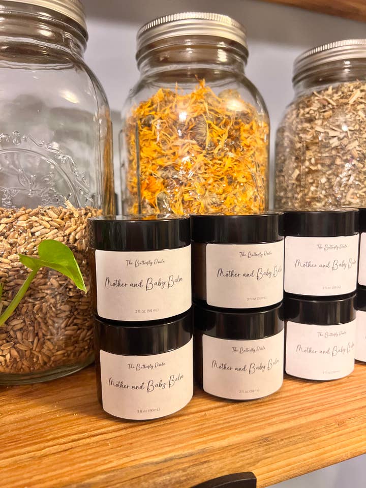 Mother and Baby Balm for wholesale by The Butterfly Doula