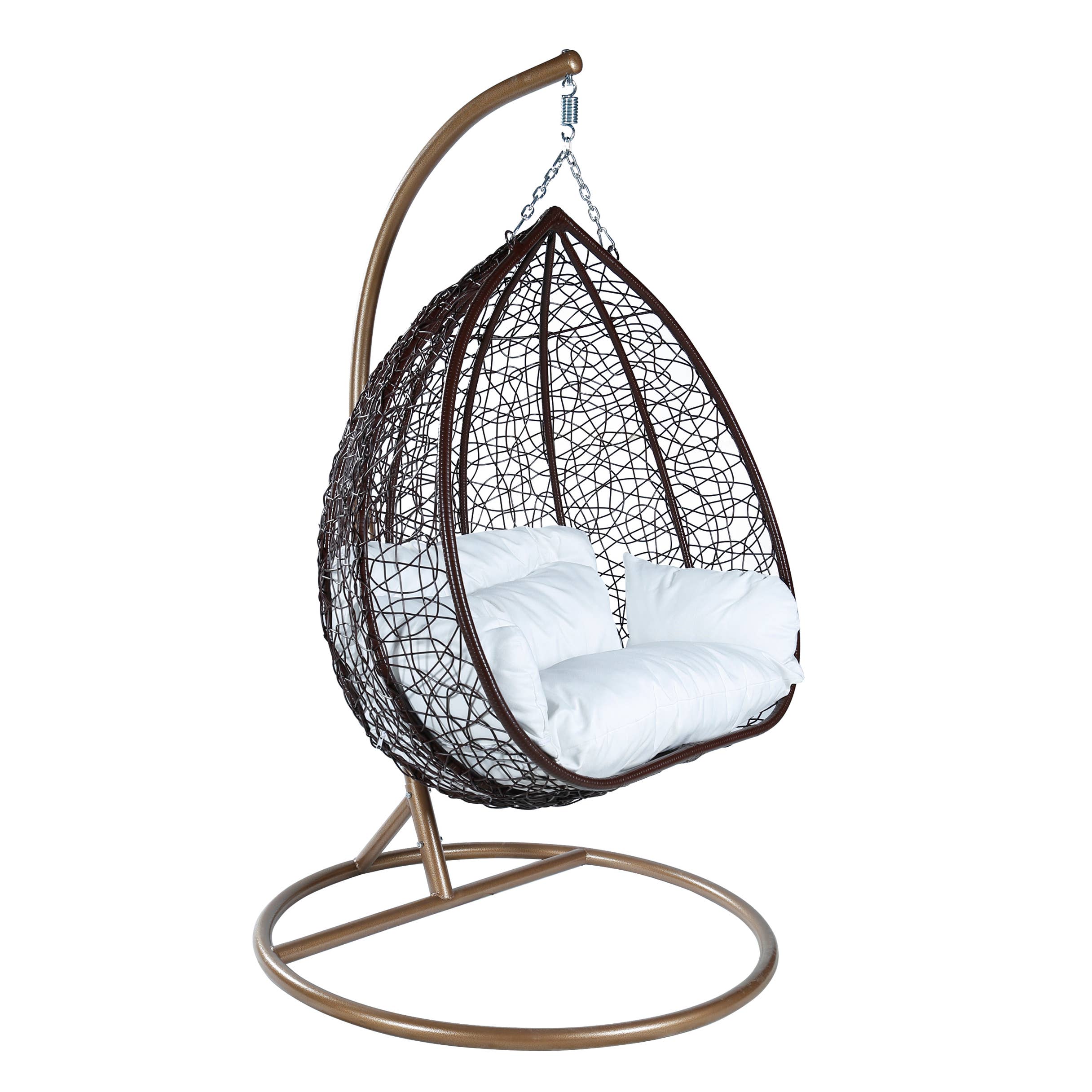 LeisureMod - Wholesale Egg Chair - Recluse Polyethylene Hanging Two-Person Swing Chair5