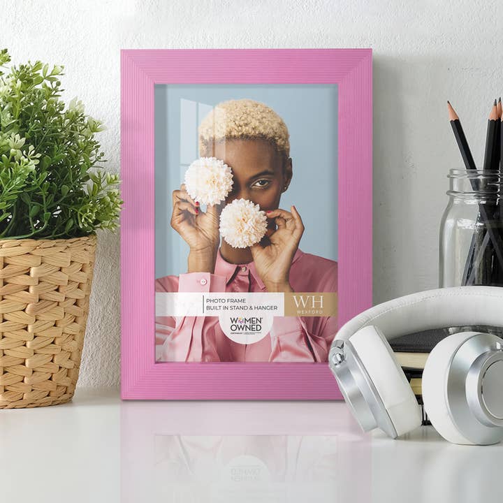 Wexford Home - Wholesale Picture Frame - Photo Frame, Real Wood with Texture, Pink4