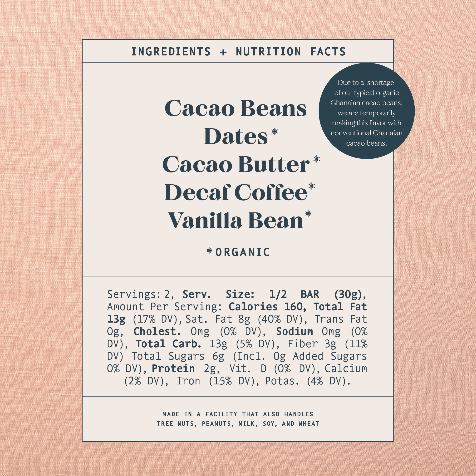 Spring & Mulberry - Wholesale Chocolate Bar - Coffee Date-Sweetened Dark Chocolate2